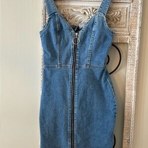Divided Blue Denim Mini Dress